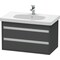 Duravit Ketho Wall-Mounted Vanity Unit Kt664704949 Graphite Matt KT664704949 - alternate 1